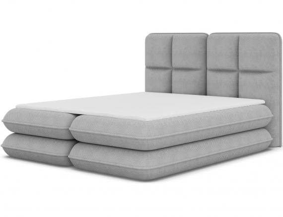 Foto CAMA TAPIZADA CON COLCHÓN ARCÓN Y TOPPER TONILA GRIS