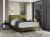 Cama tapizada con colchon + cabecero 140/160/180 x 200cm - SAFIRO, Oliva