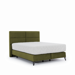 Cama tapizada con colchon + cabecero - SAFIRO, 140x200, Nube 22