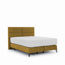 Cama tapizada con colchon + cabecero - SAFIRO, 140x200, Nube 35