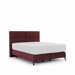 Cama tapizada con colchon + cabecero - SAFIRO, 140x200, Nube 45