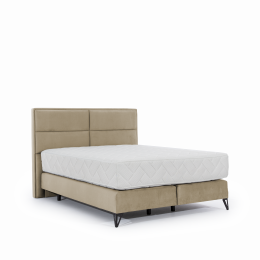 Cama tapizada con colchon + cabecero - SAFIRO, 160x200, Nube 20