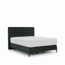 Cama tapizada con colchon + cabecero - SAFIRO, 160x200, Nube 40