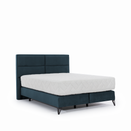 Cama tapizada con colchon + cabecero - SAFIRO, 180x200, Nube 40