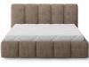 Photo Upholstered bed with storage compartment 140/160/180 x 200 cm - EDVIGE Beige