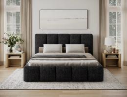 Bed, wooden frame, underbed drawer EDVIGE
