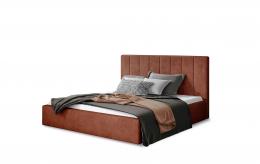 Cama Tapizada Con Contenedor - Audrey, 140 x 200cm, gris