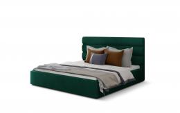 Cama Tapizada Con Contenedor - Caramel, verde, 180*200