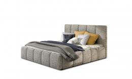 Cama tapizada con contenedor - EDVIGE, beige, 180*200