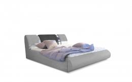 Cama Tapizada Con Contenedor - Flavio, gris, 140*200