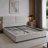 Foto CAMA TAPIZADA Crema - AUREA 160