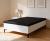 CANAPE 135X190 T/3D NEGRA RUMBERA MOD.RUMBERO BLANCO