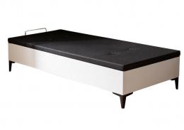CANAPE 90X190 T/3D NEGRA RUMBERA MOD.RUMBERO BLANCO