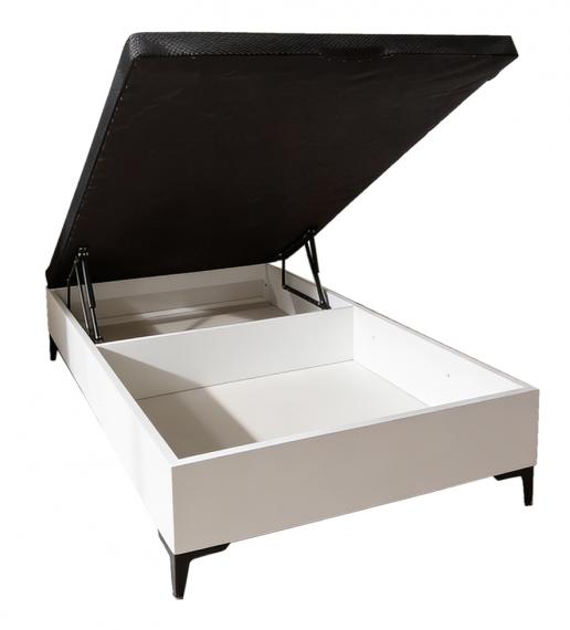 Foto CANAPE 90X190 T/3D NEGRA RUMBERA MOD.RUMBERO BLANCO