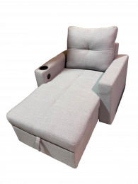 Chaise Longue con arcon de almacenamiento+USB+type-C+portavasos 95x135 cm COSTA