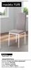 Foto Comedor: mesa rectangular con tapa de cristal y 6 sillas – YURI, blanco
