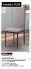 Foto Comedor: mesa rectangular con tapa de cristal y 6 sillas – YURI, negro