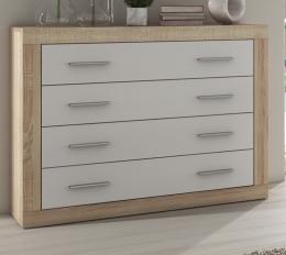 COMODA 4 CAJONES MOD.LARA CAMBRIA-BLANCO