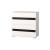 Comoda 4 cajones zebra - LUCCA, blanco-negro