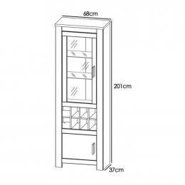 COMPOSICION APILABLE 298CM. MOD.RONCAL AMBIENTE 05 ANDERSEN-ROBLE