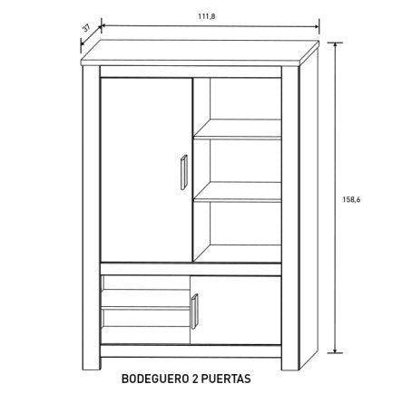 Foto COMPOSICION APILABLE 298CM. MOD.RONCAL AMBIENTE 05 ANDERSEN-ROBLE