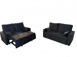 Conjunto 2+2: dos sofás cama moderno+USB+type-C+portavasos - Costa
