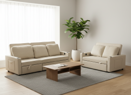 2+3 set: two-seater sofa bed and three-seater sofa bed - COSTA R 2+3