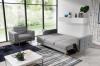 Foto Conjunto 3+1 sofá cama más sillón tapizado capitoné – Copenhagen, gris oscuro