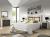 Modern bedroom set: headboard, 2 bedside tables, dresser, mirror - Lara