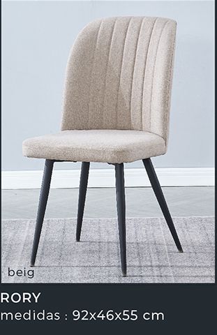 Foto CONJUNTO MESA COCINA YURI + 4 SILLAS RORY, Beige