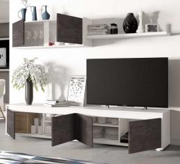 Conjunto para salón - Tv Home, blanco artik óxido