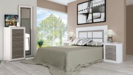 DORMITORIO MATRIMONIO MOD.LARA 2 AMBIENTE 3 AND-GRI