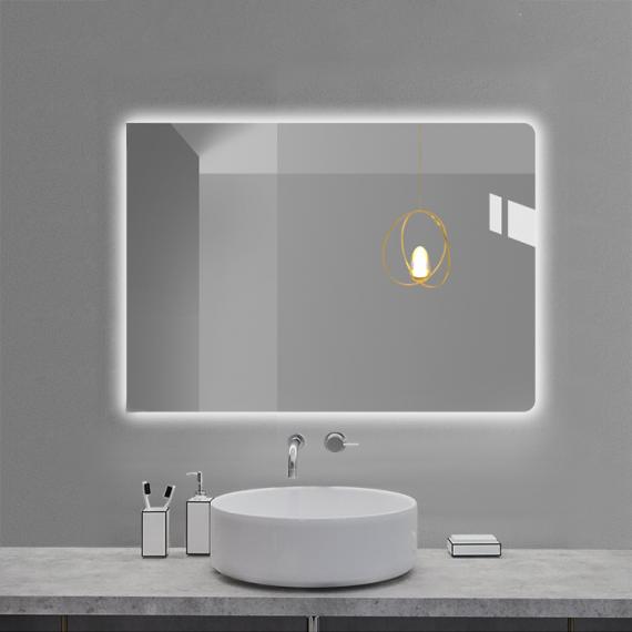 Photo Square Mirror with LED Backlighting, Tricolor Light (40x40 cm)