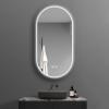 Photo LED bathroom mirror 450 x 900 mm, oval, anti-fog