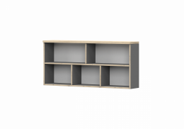 ESTANTE COLGANTE JOY GRIS/ROBLE ARTESANAL