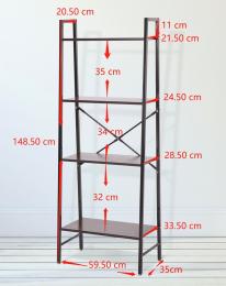 ESTANTERIA MOD.LINCOLN NEGRO