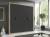 Grande armoire moderne, 4 portes battantes - Lara, ANDERSEN PINO-GRIS