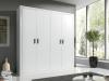 Foto Grande armoire moderne, 4 portes battantes - Lara, blanco