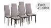 Foto JUEGO DE 6 SILLAS T.JARAMA MARENGO PATA NEGRA MOD.YURI