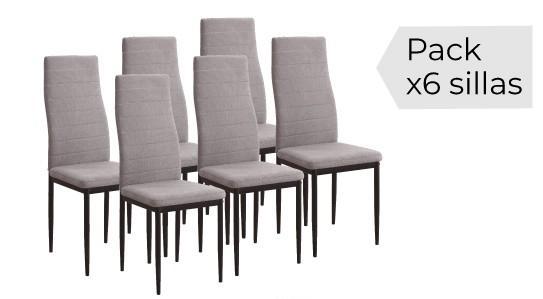 Foto JUEGO DE 6 SILLAS T.JARAMA MARENGO PATA NEGRA MOD.YURI