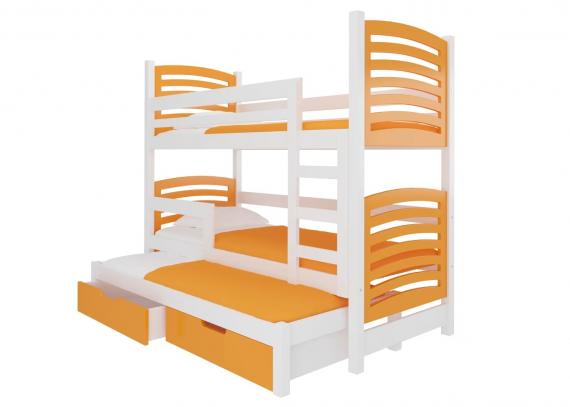 Foto Litera triple 3 x 81 x 188 cm - 2 cajones - tres colchones - Soria