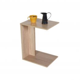 Mesa auxiliar con estructura de madera - Coin, cambria