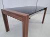 Foto Mesa baja en metal, madera y cristal - Tec