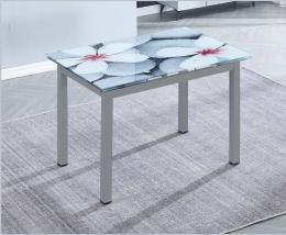 Mesa cocina extensible - Flores, gris