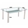 Foto MESA COMEDOR FIJA T/CRISTAL MOD.PRANZO ACERO