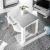 Mesa de comedor 90x140-190 EXTENSIBLE REF: 0L4586A - PRACTICO, Blanco Artik/Cemento