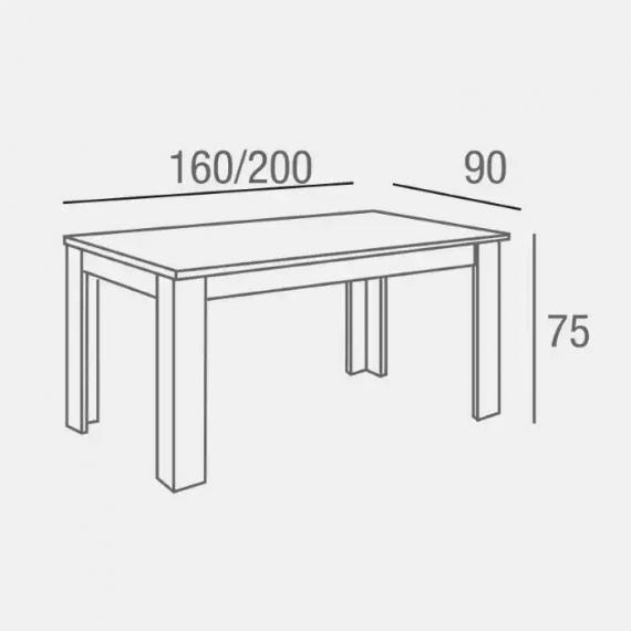 Foto Mesa de comedor extensible - Dyna