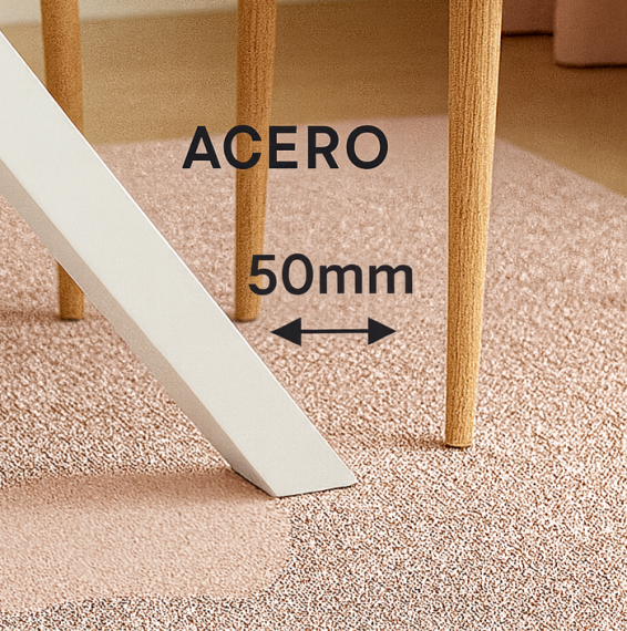 Foto MESA STACY ROBLE OVAL BLANCO TAPA MELAMINA 1400x800x750mm