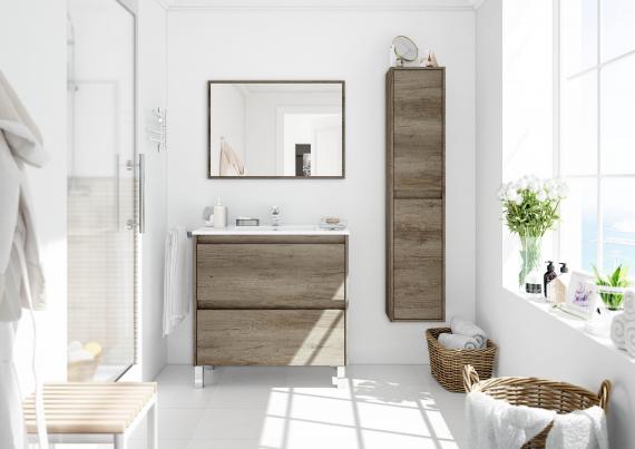 Foto Mueble de baño con 2 cajones y 4 patas REF: 305040H - Dakota, Nordik