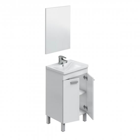 Foto Mueble de baño con 2 puertas y 4 patas - KONCEPT, REF: 305210BO blanco brillo